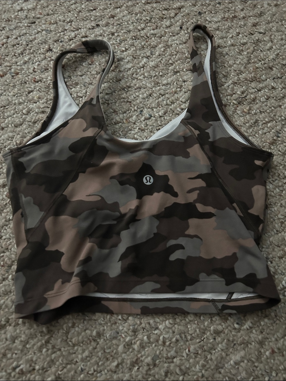 Lululemon Align Tank Heritage Camo Dusty Bronze Multi size 8 - EUC - Picture 3 of 5
